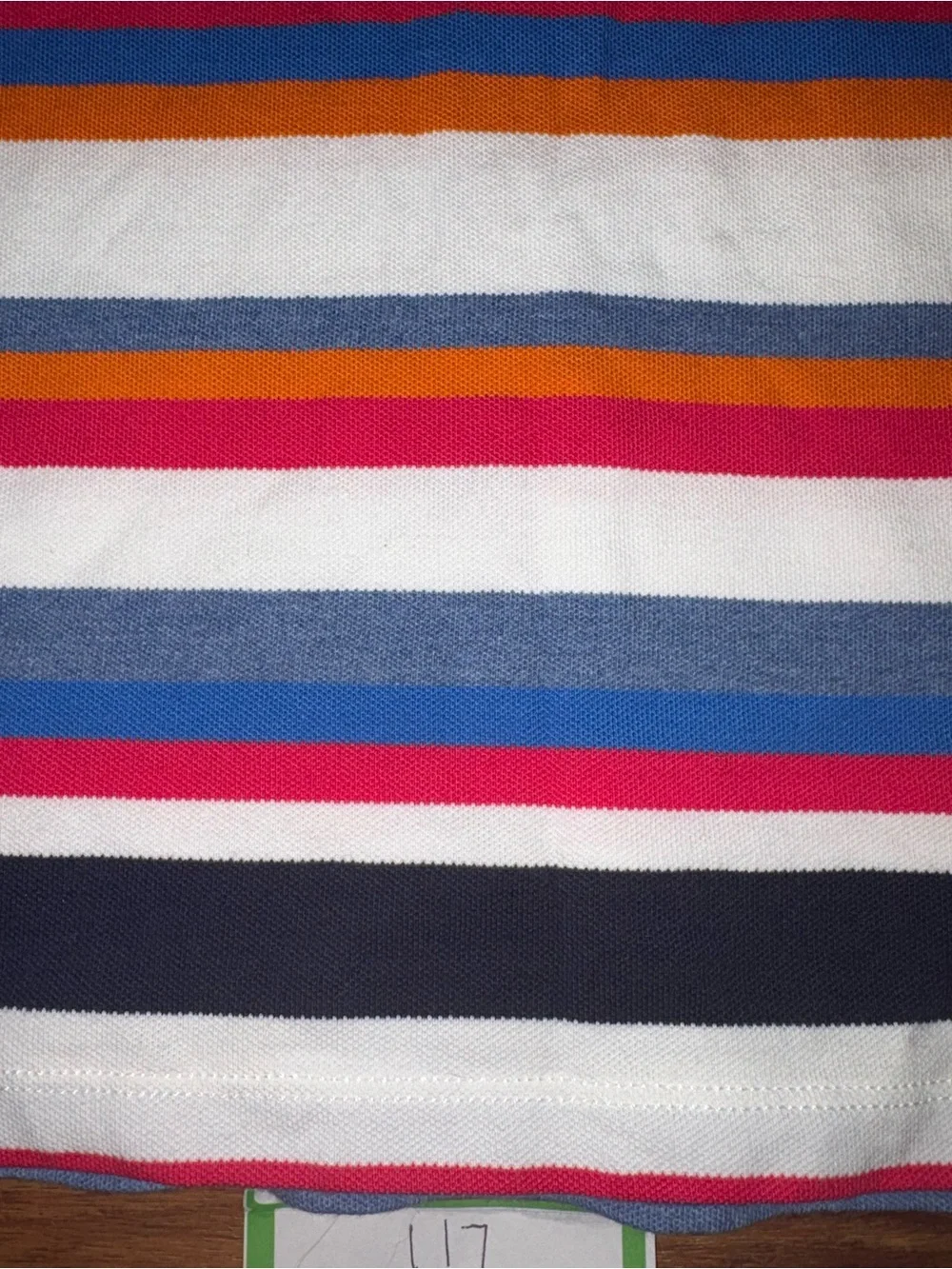 Nautica Women's Striped Sleeveless Polo Shirt (Size Large)